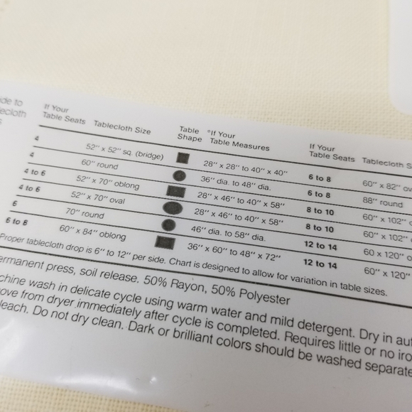 Vera 1979 Vintage Table Cloth Verve Table Top coordinates 52 x 70 Oblong Sealed - Picture 6 of 9
